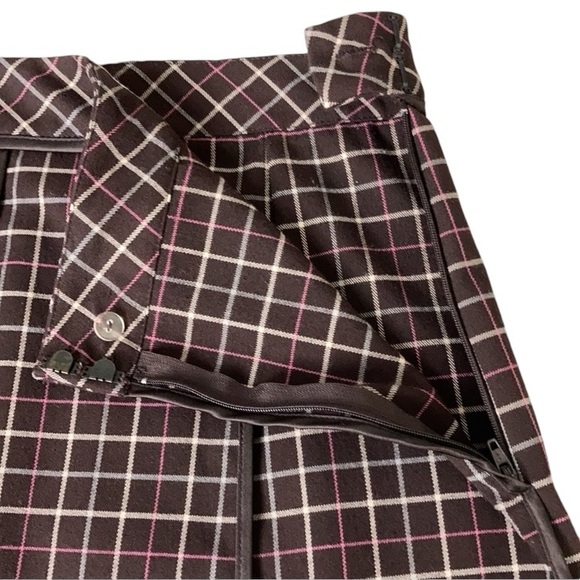 New York City Design Co. Brown Plaid Skirt - Picture 4 of 9